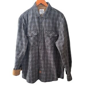 Customized Version Designed By Dubinik Flannel Long Sleeve Shirt Men's Size XL